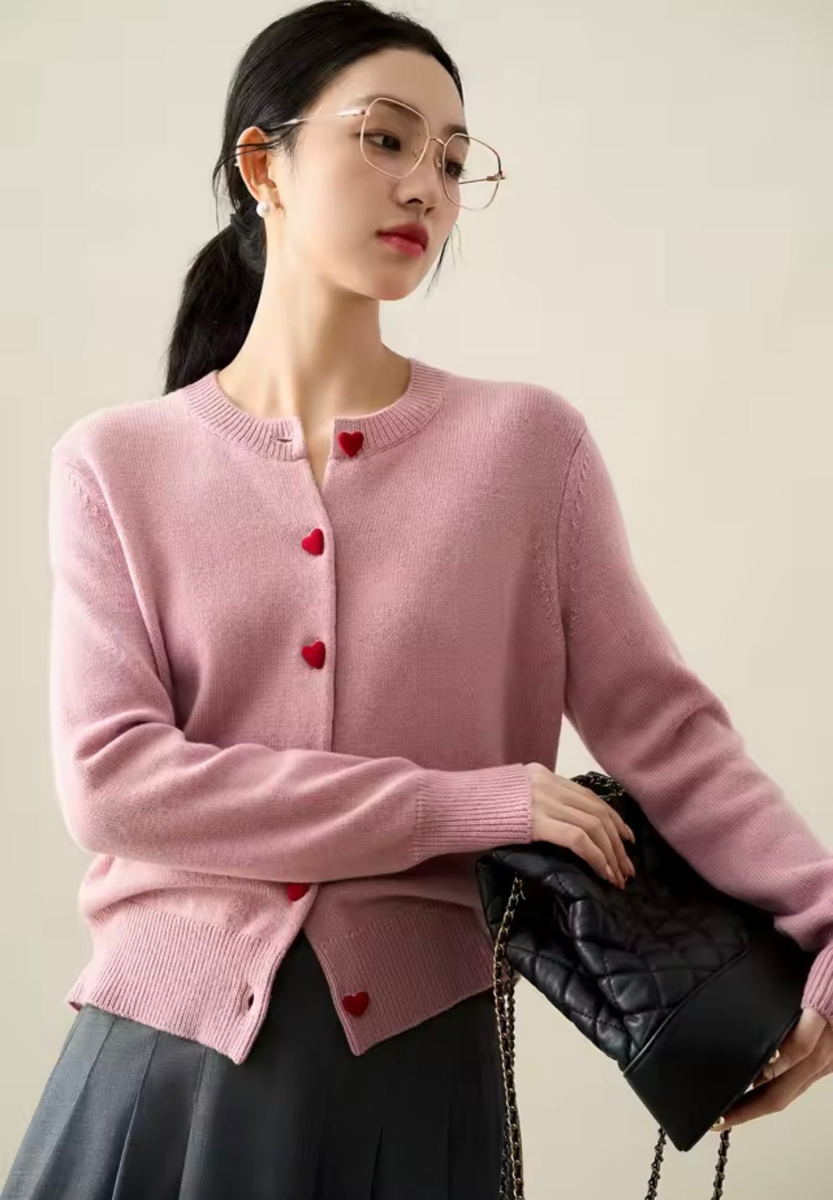 MAGLIONE CARDIGAN IN MORBIDA MAGLIA DI LANA