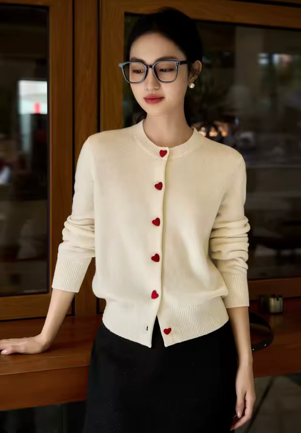 MAGLIONE CARDIGAN IN MORBIDA MAGLIA DI LANA