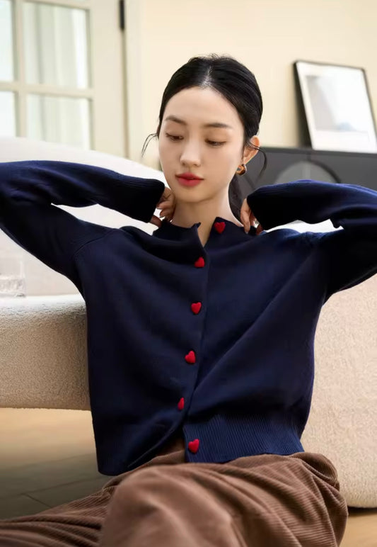 MAGLIONE CARDIGAN IN MORBIDA MAGLIA DI LANA